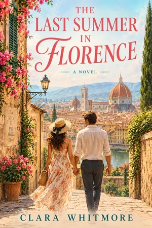 The Last Summer in Florence — capa fictícia de romance